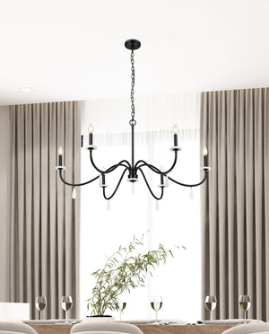 Z-Lite - 6103-45MB - Six Light Chandelier - Toussant - Matte Black
