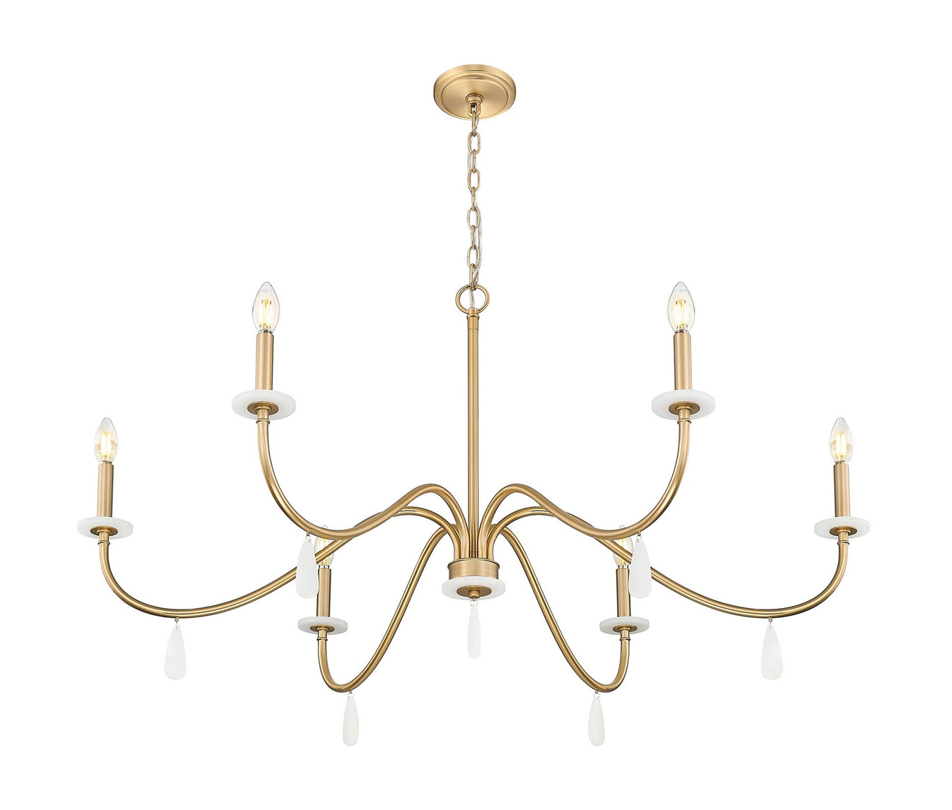 Z-Lite - 6103-45MGLD - Six Light Chandelier - Toussant - Modern Gold