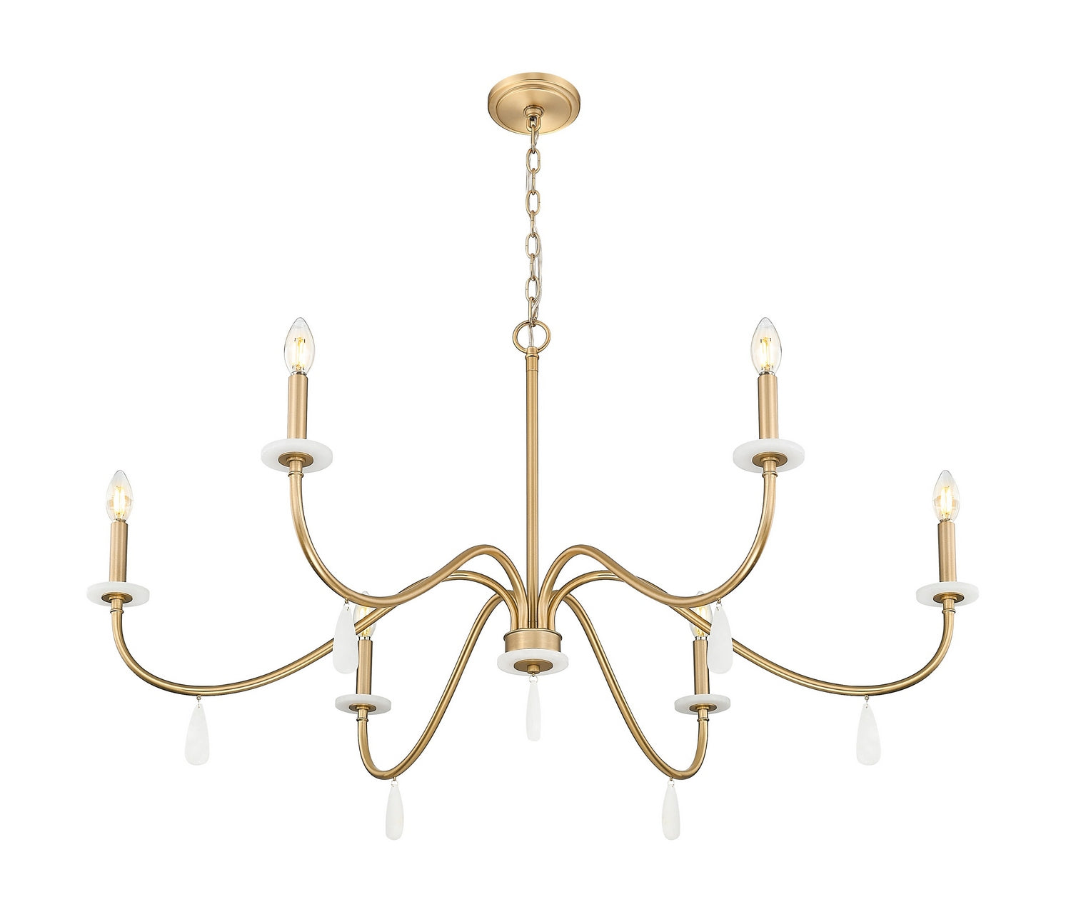 Z-Lite - 6103-45MGLD - Six Light Chandelier - Toussant - Modern Gold