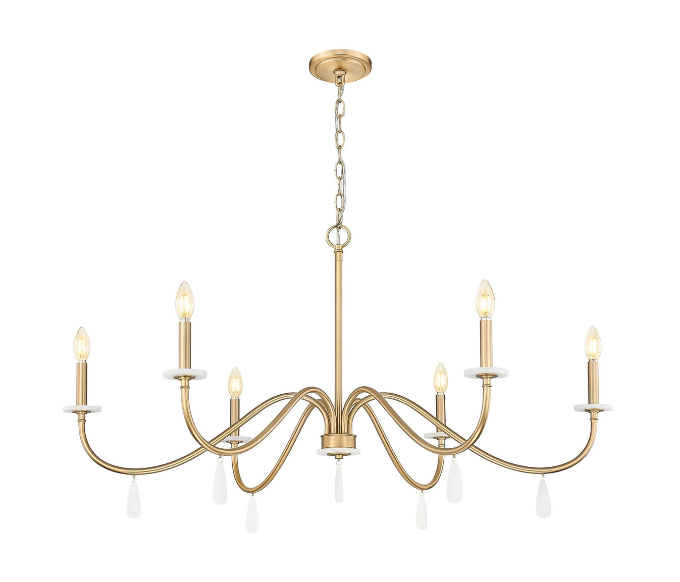 Z-Lite - 6103-45MGLD - Six Light Chandelier - Toussant - Modern Gold