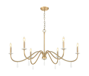 Z-Lite - 6103-45MGLD - Six Light Chandelier - Toussant - Modern Gold