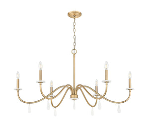 Z-Lite - 6103-45MGLD - Six Light Chandelier - Toussant - Modern Gold