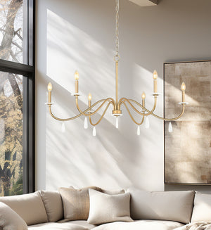 Z-Lite - 6103-45MGLD - Six Light Chandelier - Toussant - Modern Gold