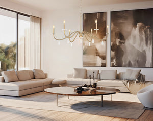 Z-Lite - 6103-45MGLD - Six Light Chandelier - Toussant - Modern Gold