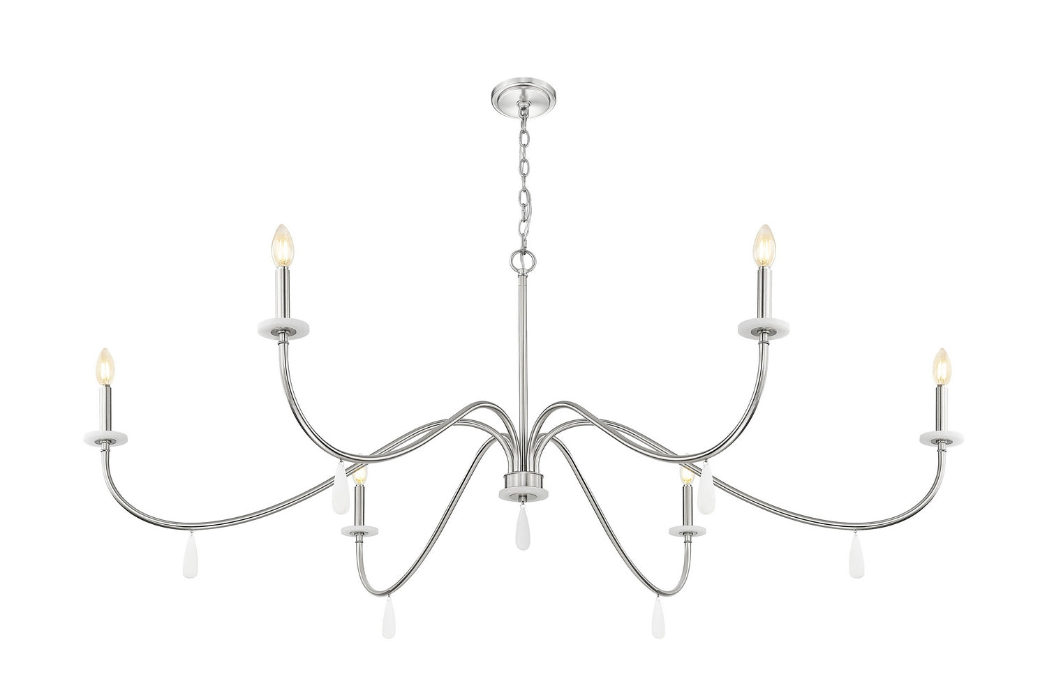 Z-Lite - 6103-63BN - Six Light Chandelier - Toussant - Brushed Nickel