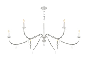 Z-Lite - 6103-63BN - Six Light Chandelier - Toussant - Brushed Nickel
