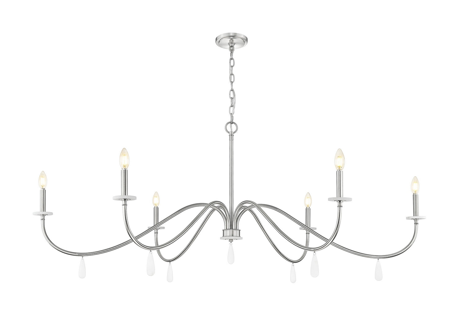 Z-Lite - 6103-63BN - Six Light Chandelier - Toussant - Brushed Nickel
