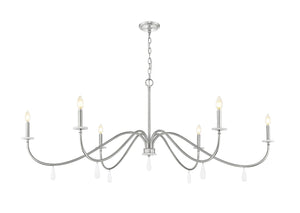 Z-Lite - 6103-63BN - Six Light Chandelier - Toussant - Brushed Nickel