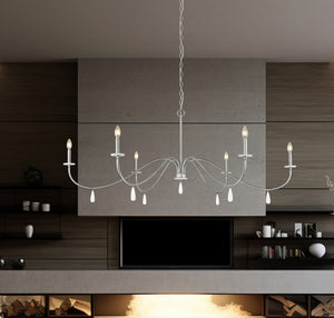 Z-Lite - 6103-63BN - Six Light Chandelier - Toussant - Brushed Nickel