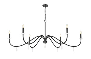 Z-Lite - 6103-63MB - Six Light Chandelier - Toussant - Matte Black