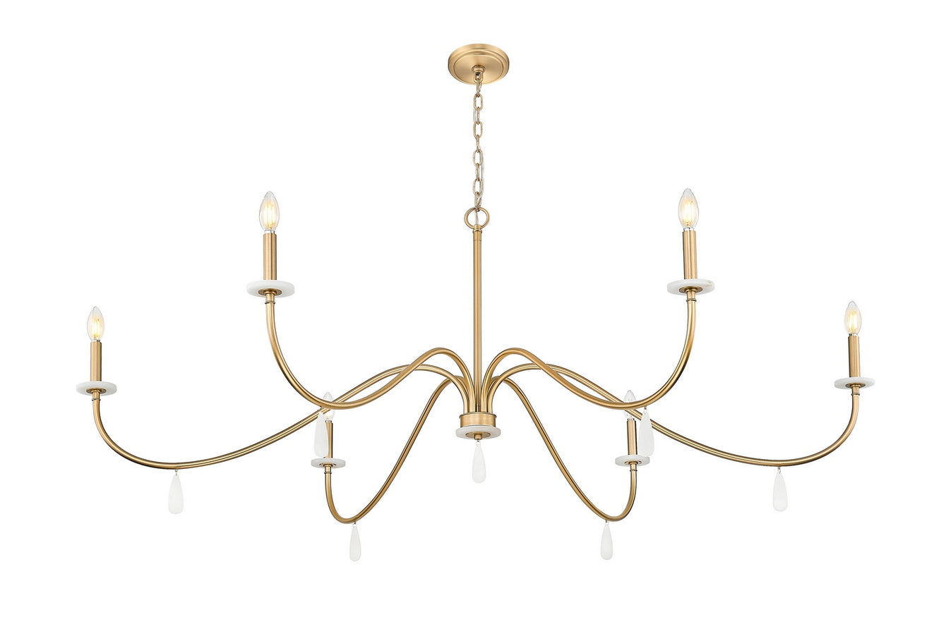 Z-Lite - 6103-63MGLD - Six Light Chandelier - Toussant - Modern Gold