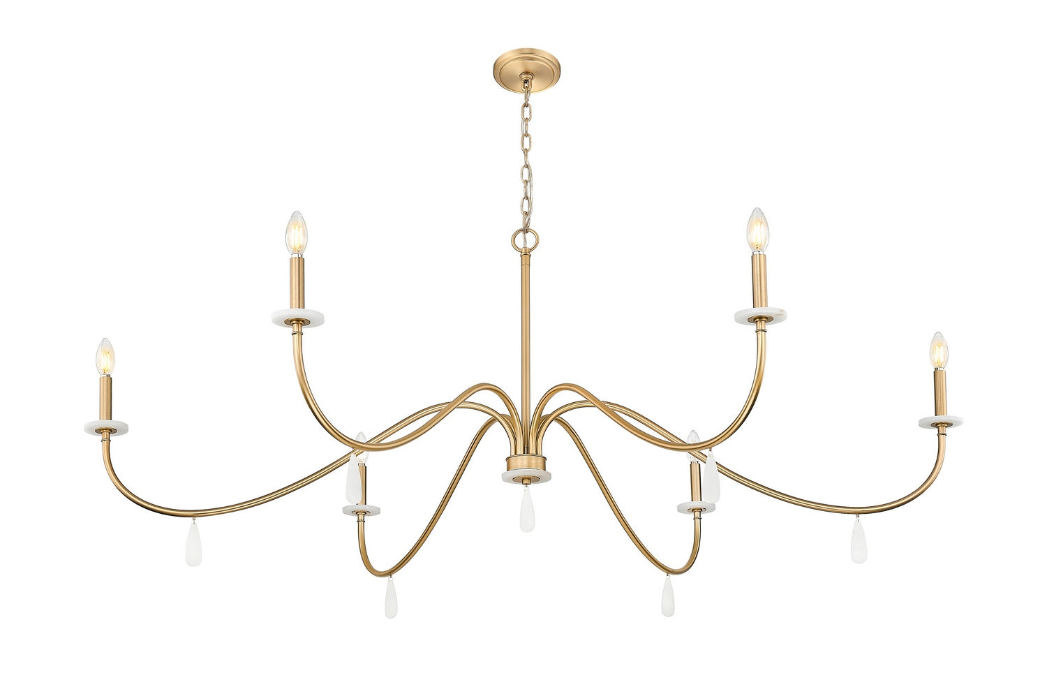 Z-Lite - 6103-63MGLD - Six Light Chandelier - Toussant - Modern Gold