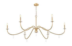 Z-Lite - 6103-63MGLD - Six Light Chandelier - Toussant - Modern Gold