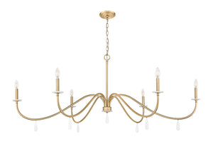 Z-Lite - 6103-63MGLD - Six Light Chandelier - Toussant - Modern Gold