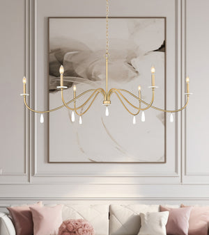 Z-Lite - 6103-63MGLD - Six Light Chandelier - Toussant - Modern Gold