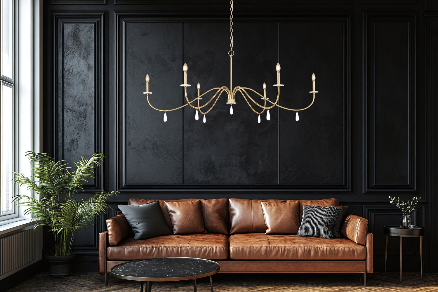 Z-Lite - 6103-63MGLD - Six Light Chandelier - Toussant - Modern Gold