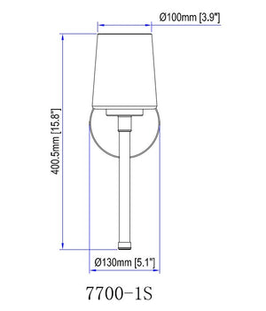 Z-Lite - 7700-1S-BN - One Light Wall Sconce - Henri - Brushed Nickel