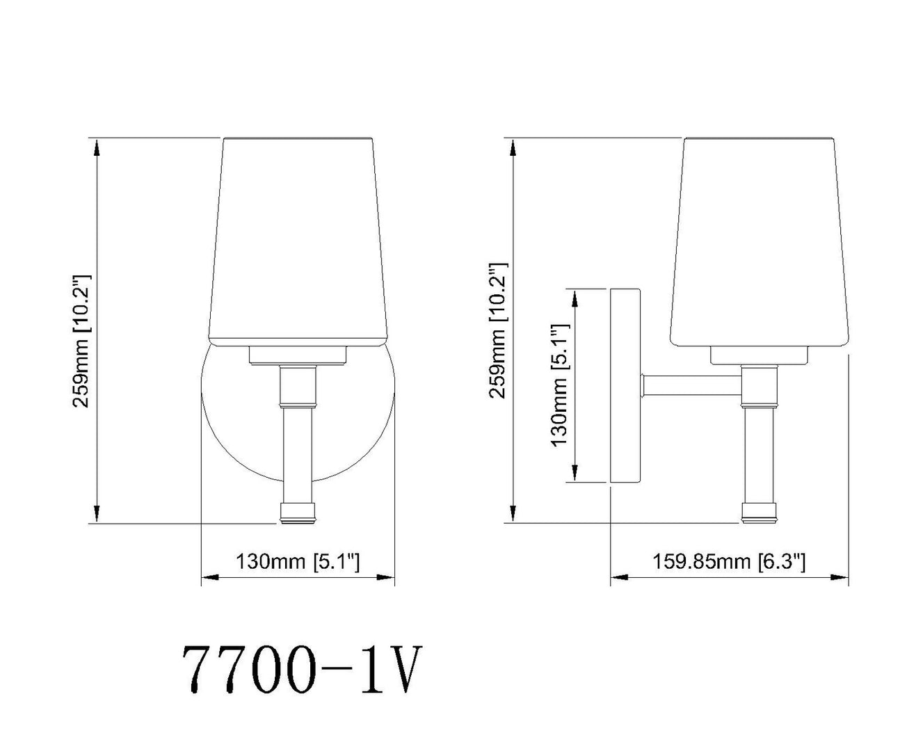 Z-Lite - 7700-1V-BN - One Light Vanity - Henri - Brushed Nickel