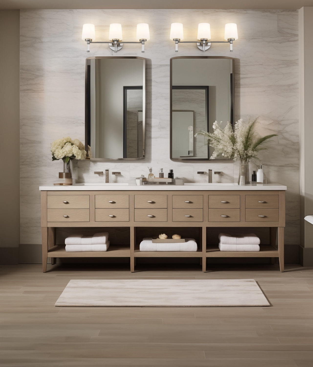 Z-Lite - 7700-3V-BN - Three Light Vanity - Henri - Brushed Nickel