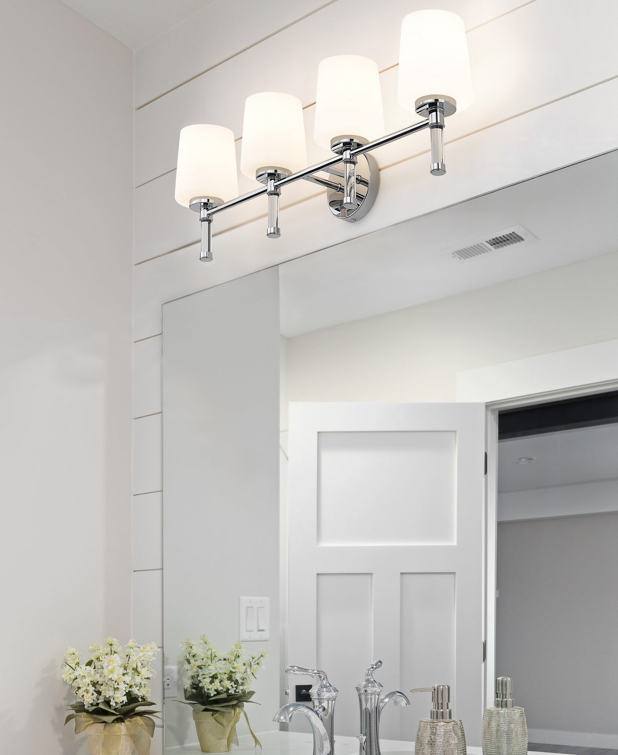Z-Lite - 7700-4V-CH - Four Light Vanity - Henri - Chrome