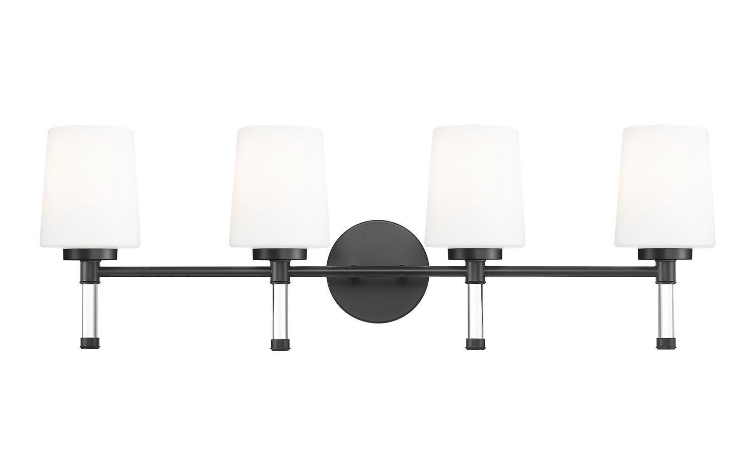 Z-Lite - 7700-4V-MB - Four Light Vanity - Henri - Matte Black