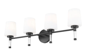Z-Lite - 7700-4V-MB - Four Light Vanity - Henri - Matte Black