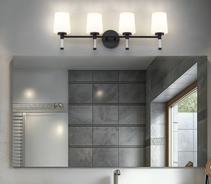 Z-Lite - 7700-4V-MB - Four Light Vanity - Henri - Matte Black