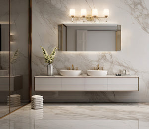 Z-Lite - 7700-4V-MGLD - Four Light Vanity - Henri - Modern Gold