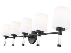Z-Lite - 7700-5V-MB - Five Light Vanity - Henri - Matte Black