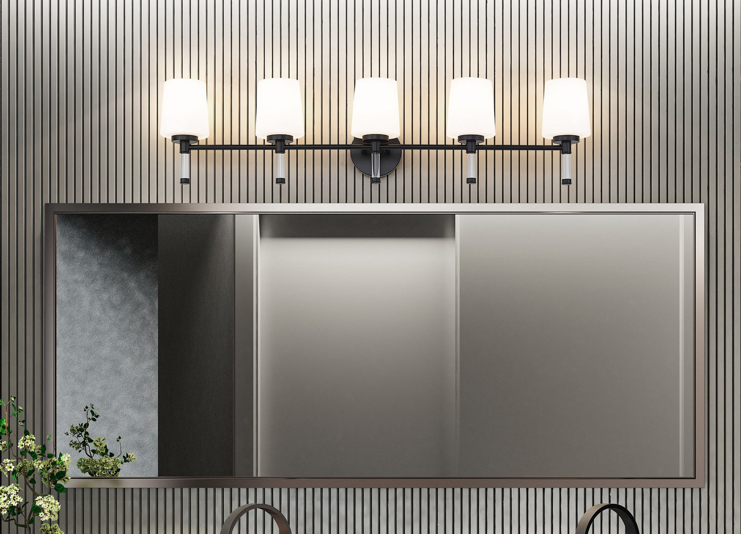 Z-Lite - 7700-5V-MB - Five Light Vanity - Henri - Matte Black