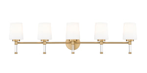 Z-Lite - 7700-5V-MGLD - Five Light Vanity - Henri - Modern Gold