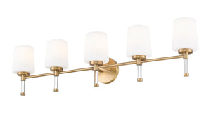 Z-Lite - 7700-5V-MGLD - Five Light Vanity - Henri - Modern Gold