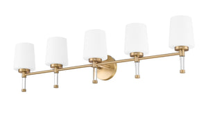 Z-Lite - 7700-5V-MGLD - Five Light Vanity - Henri - Modern Gold