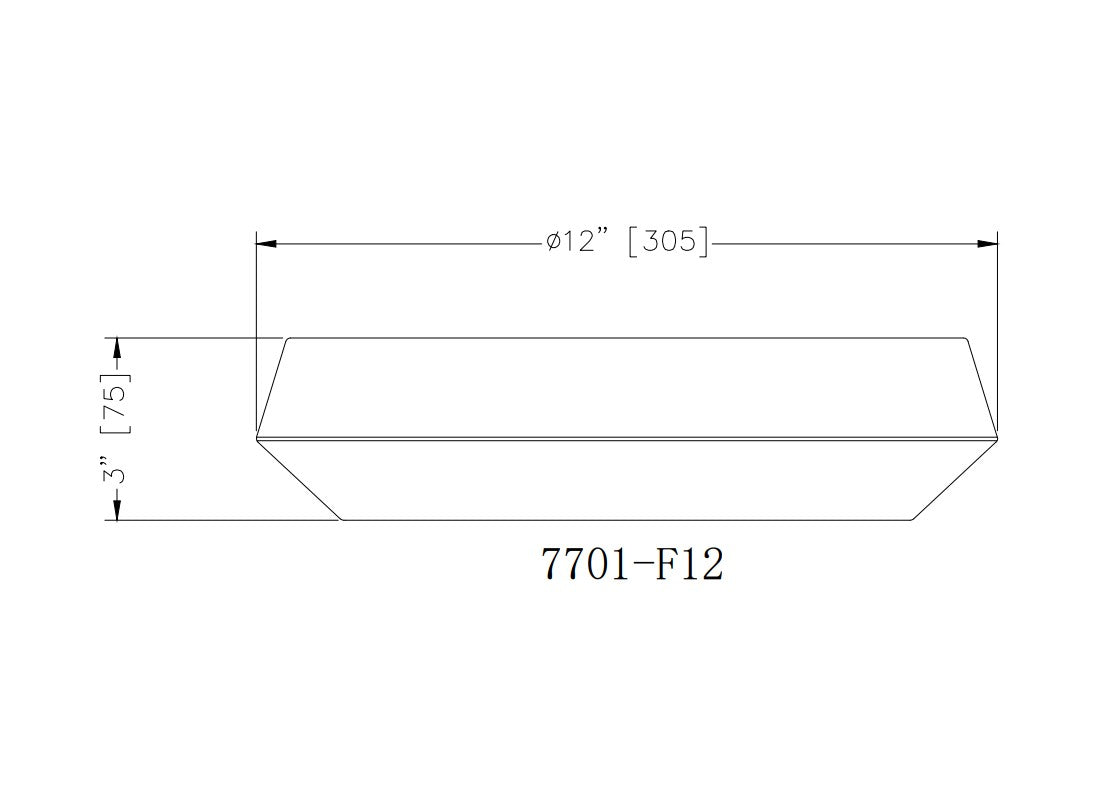 Z-Lite - 7701F12-MB-LED - LED Flush Mount - Quasars - Matte Black