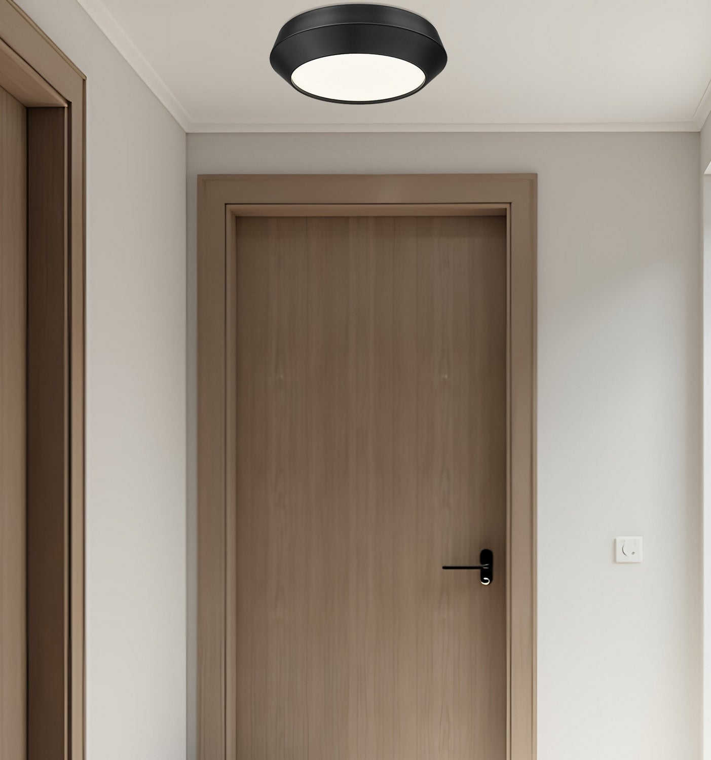 Z-Lite - 7701F12-MB-LED - LED Flush Mount - Quasars - Matte Black