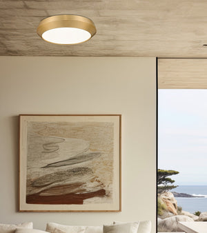 Z-Lite - 7701F16-MGLD-LED - LED Flush Mount - Quasars - Modern Gold