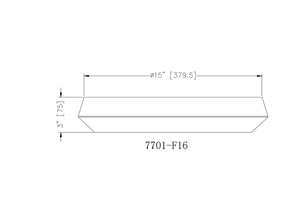 Z-Lite - 7701F16-MW-LED - LED Flush Mount - Quasars - Matte White
