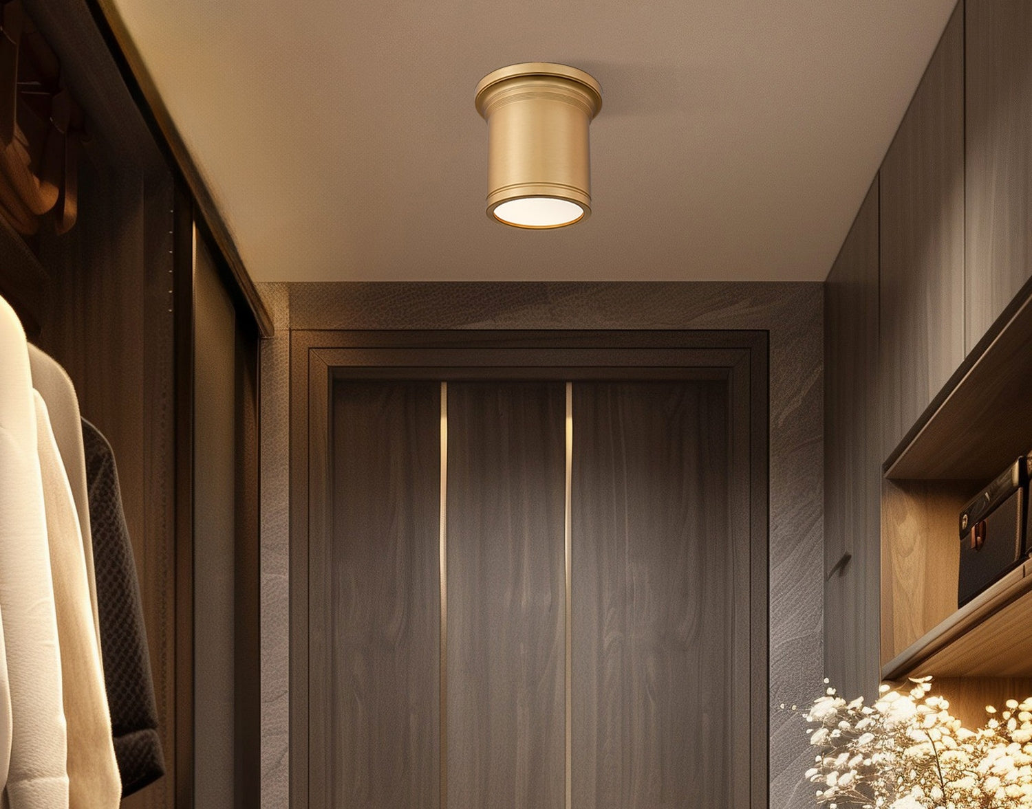 Z-Lite - 7702F8-MGLD-LED - LED Flush Mount - Bentley - Modern Gold