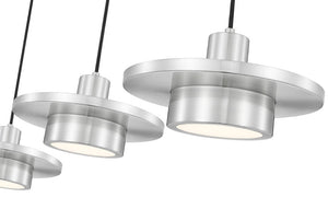 Z-Lite - 829P12-3L-BN-LED - LED Linear Chandelier - Ludo - Brushed Nickel