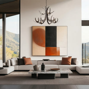 Hubbardton Forge - 101326-SKT-07 - Caribou 9-Light Tiered Chandelier - Caribou - Dark Smoke