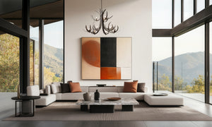 Hubbardton Forge - 101326-SKT-07 - Caribou 9-Light Tiered Chandelier - Caribou - Dark Smoke