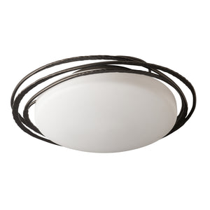 Hubbardton Forge - 122111-LED-14-GG0097 - Nova Small LED Flush Mount - Nova - Oil Rubbed Bronze