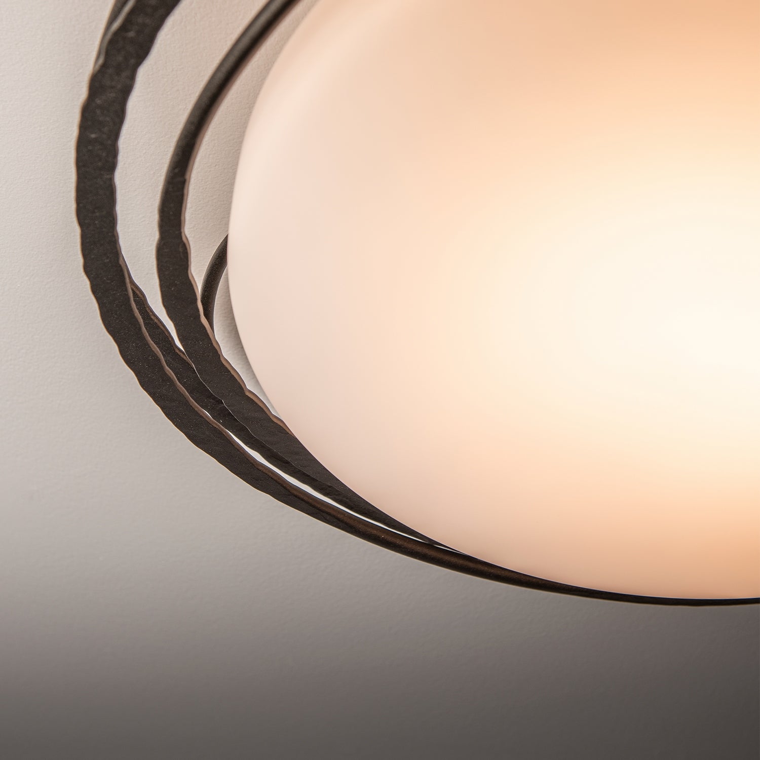 Hubbardton Forge - 122111-LED-14-GG0097 - Nova Small LED Flush Mount - Nova - Oil Rubbed Bronze