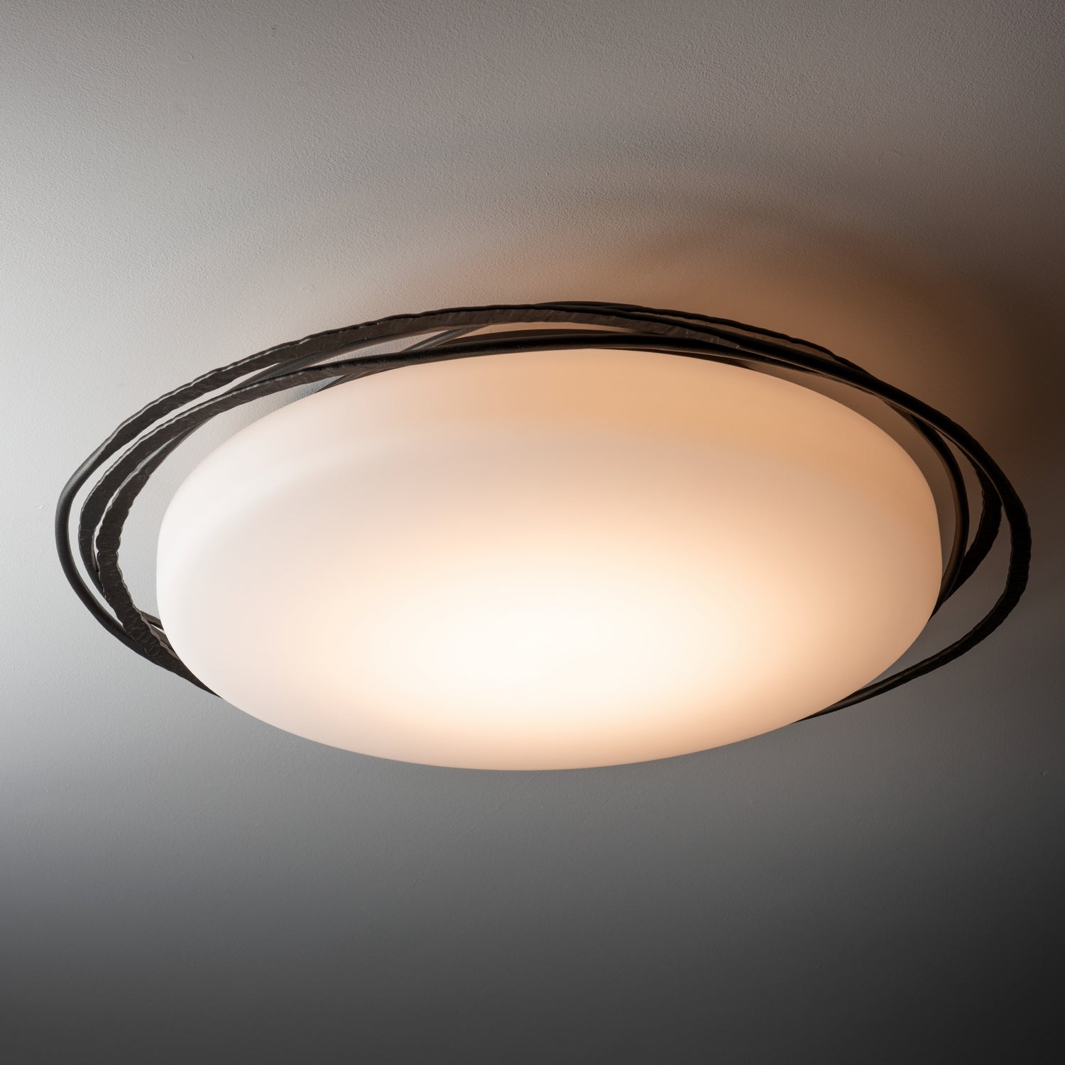 Hubbardton Forge - 122112-LED-14-GG0437 - Nova Large LED Flush Mount - Nova - Oil Rubbed Bronze