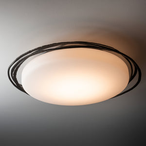 Hubbardton Forge - 122112-LED-14-GG0437 - Nova Large LED Flush Mount - Nova - Oil Rubbed Bronze