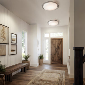 Hubbardton Forge - 122112-LED-14-GG0437 - Nova Large LED Flush Mount - Nova - Oil Rubbed Bronze