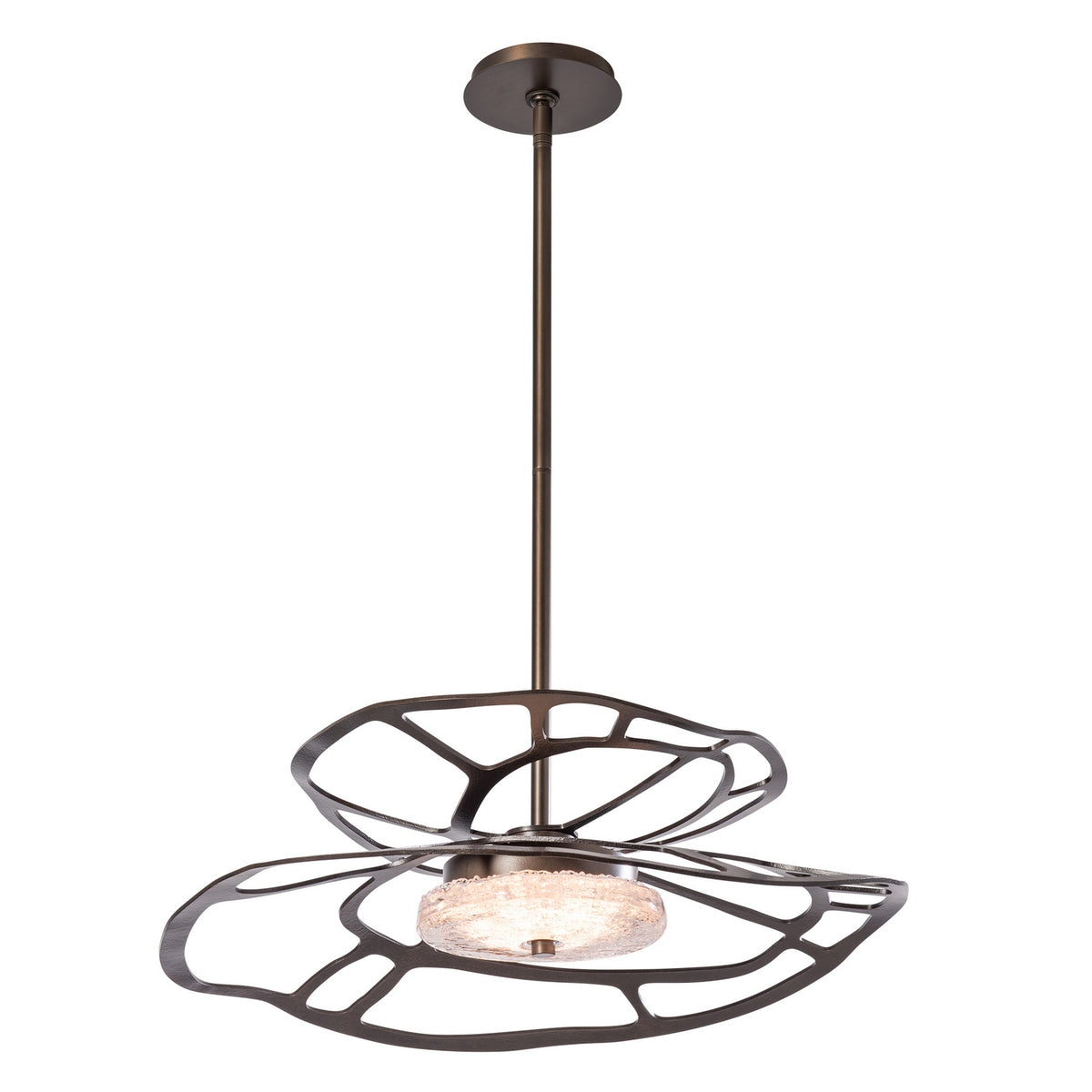 Hubbardton Forge - 131001-LED-MULT-07-ZM0881 - Muse LED Pendant - Muse - Dark Smoke