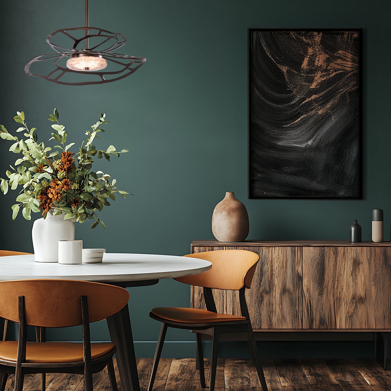 Hubbardton Forge - 131001-LED-MULT-07-ZM0881 - Muse LED Pendant - Muse - Dark Smoke