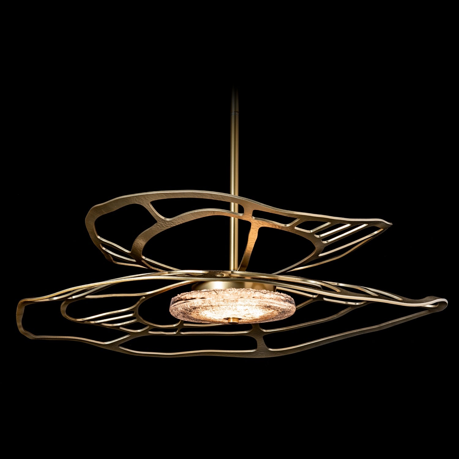Hubbardton Forge - 131002-LED-MULT-86-ZM0883 - Muse LED Large Pendant - Muse - Modern Brass