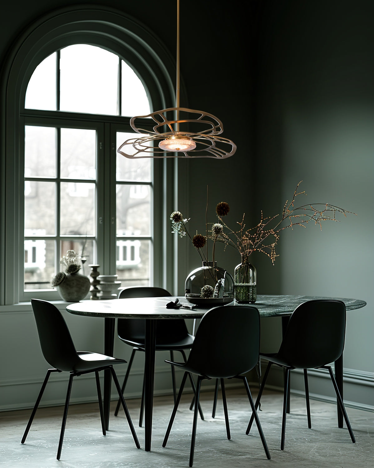 Hubbardton Forge - 131002-LED-MULT-86-ZM0883 - Muse LED Large Pendant - Muse - Modern Brass